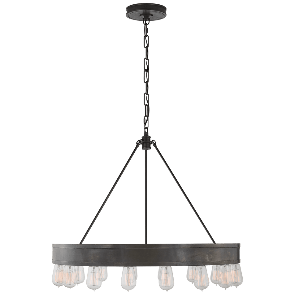 Roark 30" Modular Chandelier, a premium Chandelier light by Visual Comfort & Co. Close - up image of its design.