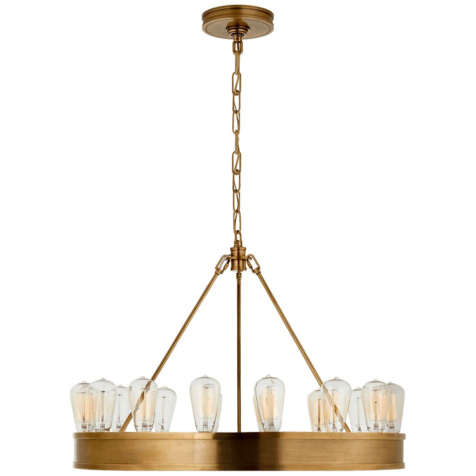 Roark 30" Modular Chandelier, a premium Chandelier light by Visual Comfort & Co. Close - up image of its design.