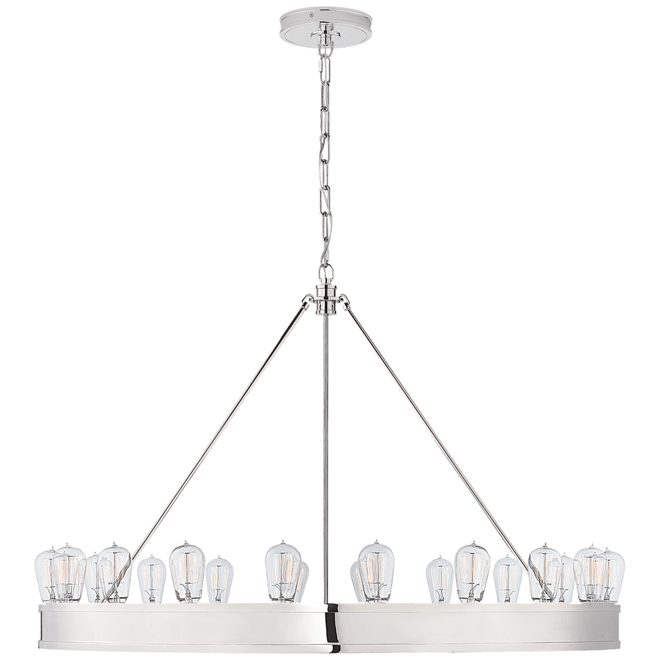 Roark 40" Modular Chandelier, a premium Chandelier light by Visual Comfort & Co. Close - up image of its design.