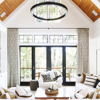 Roark 50" Modular Chandelier, a premium Chandelier light by Visual Comfort & Co. Close - up image of its design.