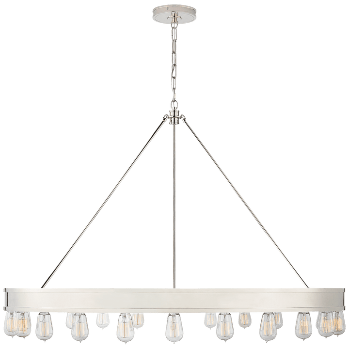 Roark 50" Modular Chandelier, a premium Chandelier light by Visual Comfort & Co. Close - up image of its design.