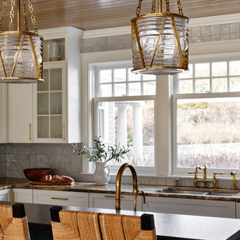 Chatham Small Lantern, a premium Lantern light by Visual Comfort & Co. Close - up image of its design.