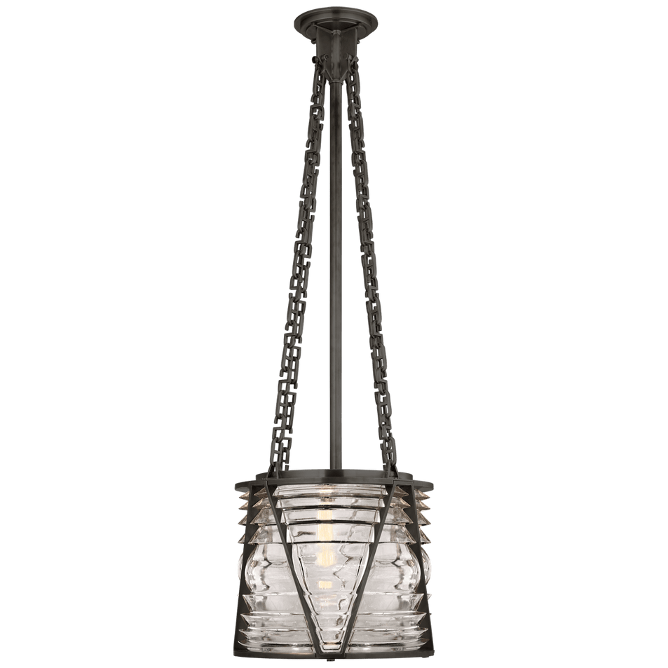 Chatham Small Lantern, a premium Lantern light by Visual Comfort & Co. Close - up image of its design.