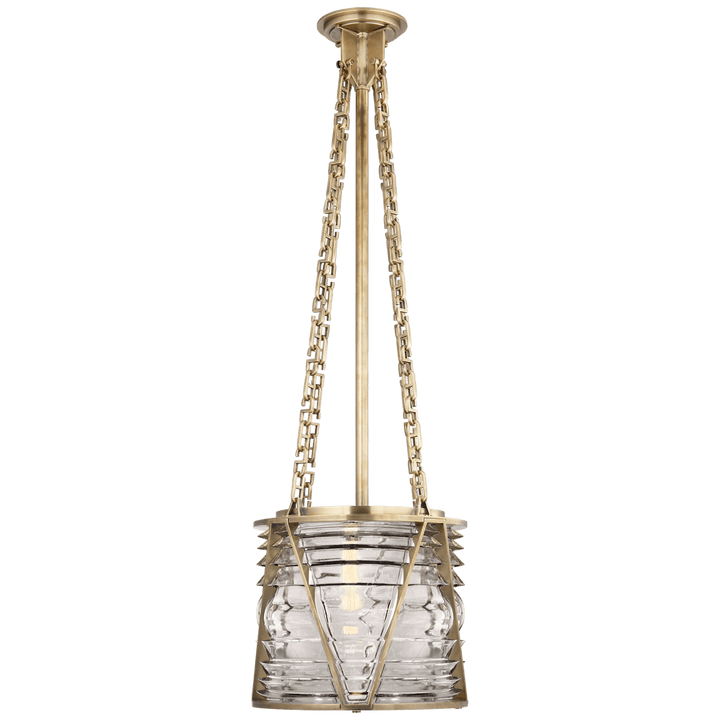 Chatham Small Lantern, a premium Lantern light by Visual Comfort & Co. Close - up image of its design.