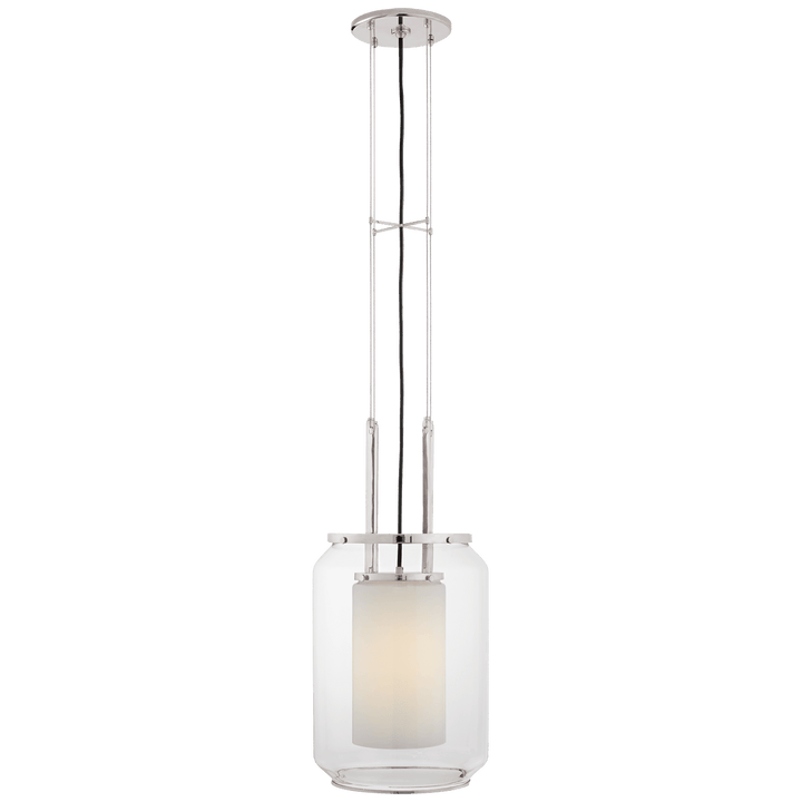 Upton Large Lantern, a premium Lantern light by Visual Comfort & Co. Close - up image of its design.