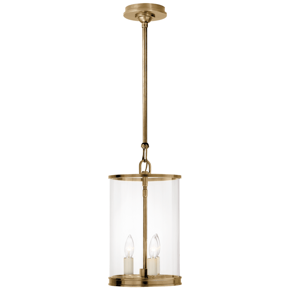 Modern Small Lantern, a premium Lantern light by Visual Comfort & Co. Close - up image of its design.