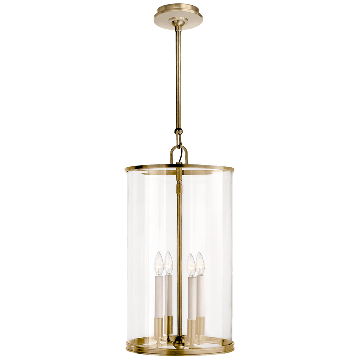 Modern Large Lantern, a premium Lantern light by Visual Comfort & Co. Close - up image of its design.
