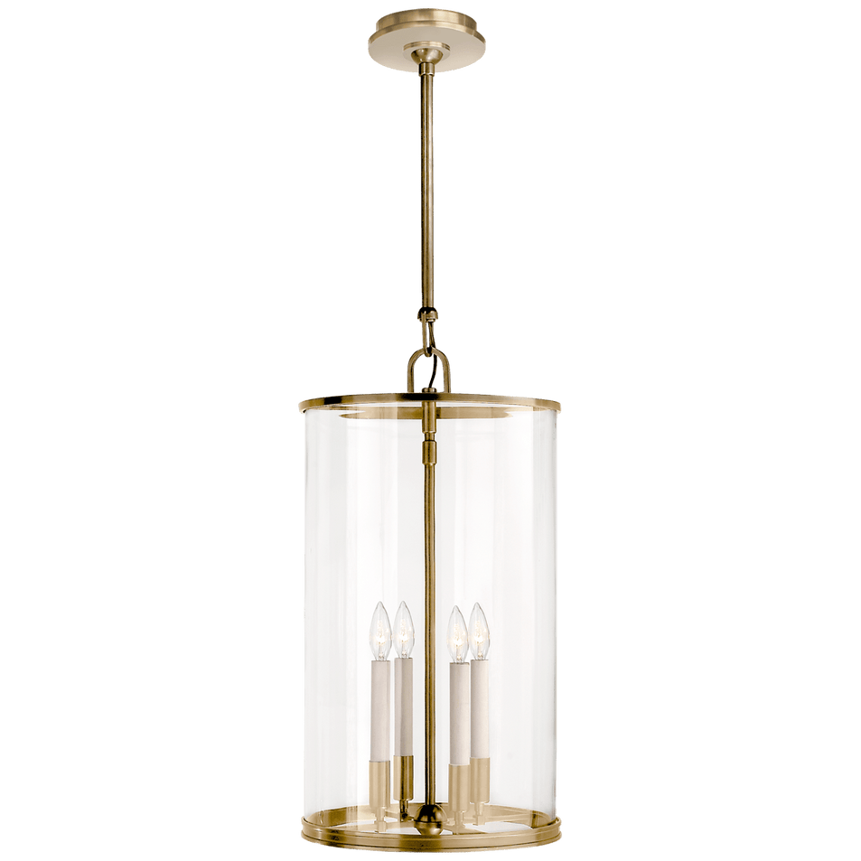 Modern Large Lantern, a premium Lantern light by Visual Comfort & Co. Close - up image of its design.