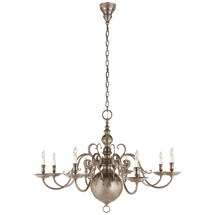 Lillianne Single Tier Chandelier, a premium Chandelier light by Visual Comfort & Co. Close - up image of its design.