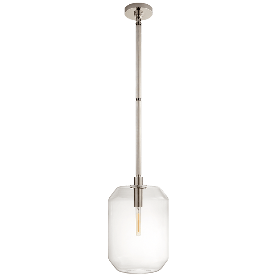 Barrett Medium Knurled Pendant, a premium Pendant light by Visual Comfort & Co. Close - up image of its design.