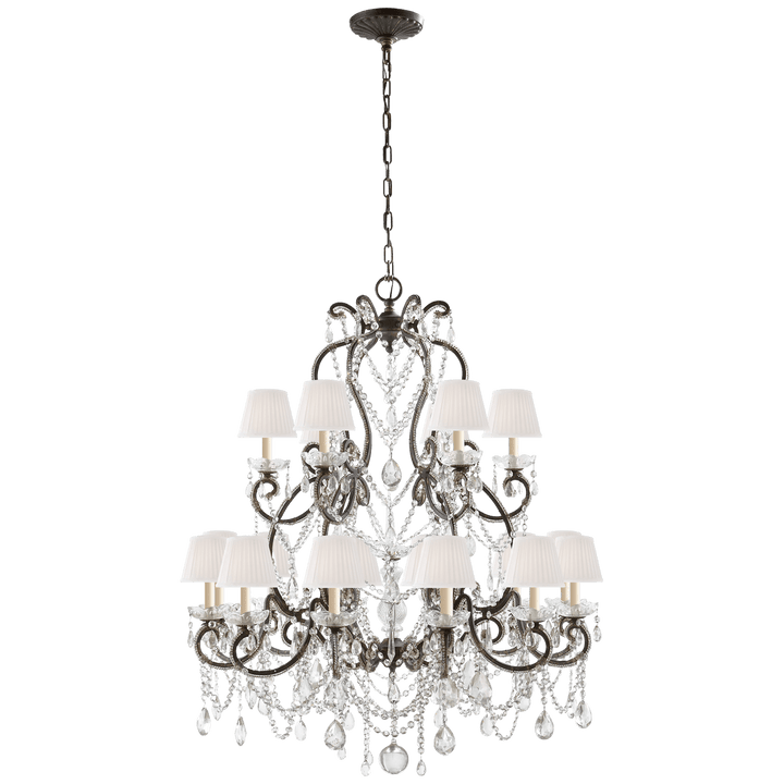 Adrianna Medium Chandelier, a premium Chandelier light by Visual Comfort & Co. Close - up image of its design.
