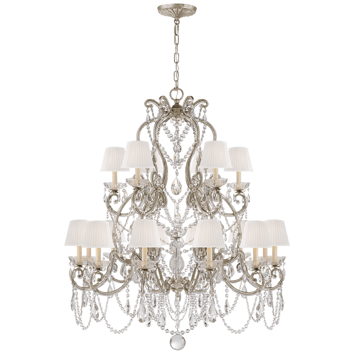 Adrianna Medium Chandelier, a premium Chandelier light by Visual Comfort & Co. Close - up image of its design.