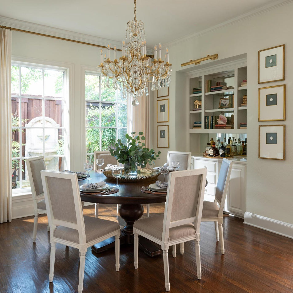 Antoinette Medium Chandelier, a premium Chandelier light by Visual Comfort & Co. Close - up image of its design.