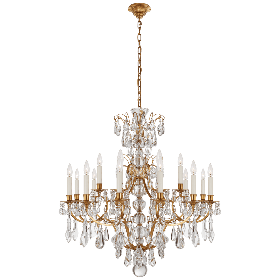 Antoinette Medium Chandelier, a premium Chandelier light by Visual Comfort & Co. Close - up image of its design.