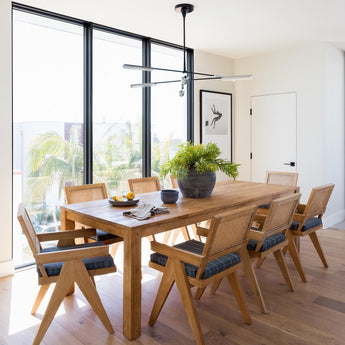 Daley Large Six Light Chandelier, a premium Chandelier light by Visual Comfort & Co. Close - up image of its design.