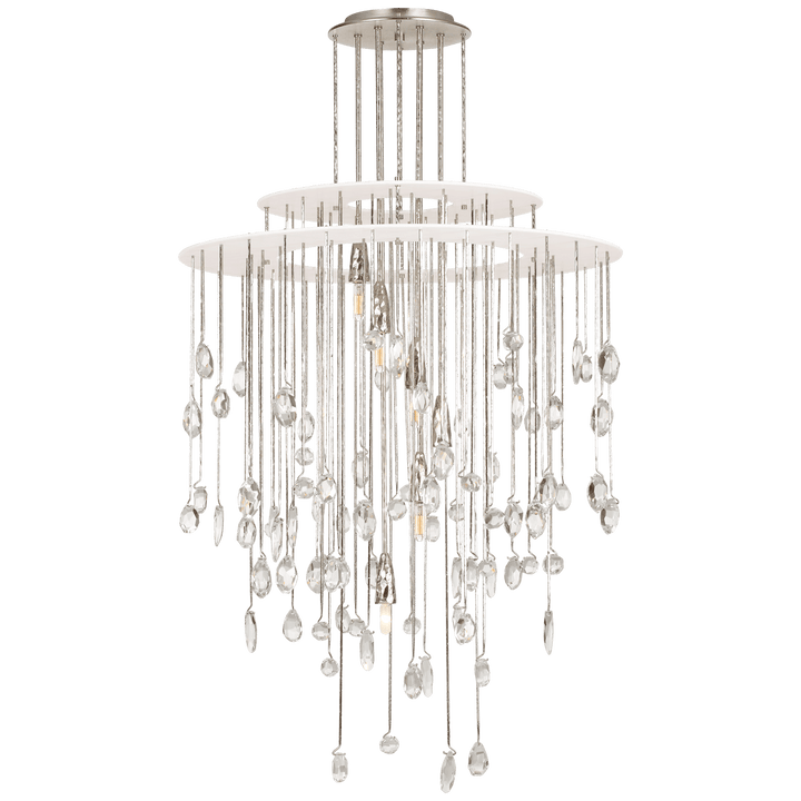Hailee Medium Sculpted Chandelier, a premium Chandelier light by Visual Comfort & Co. Close - up image of its design.
