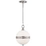 Hendricks Small Globe Pendant, a premium Pendant light by Visual Comfort & Co. Close - up image of its design.
