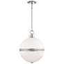 Hendricks Large Globe Pendant, a premium Pendant light by Visual Comfort & Co. Close - up image of its design.