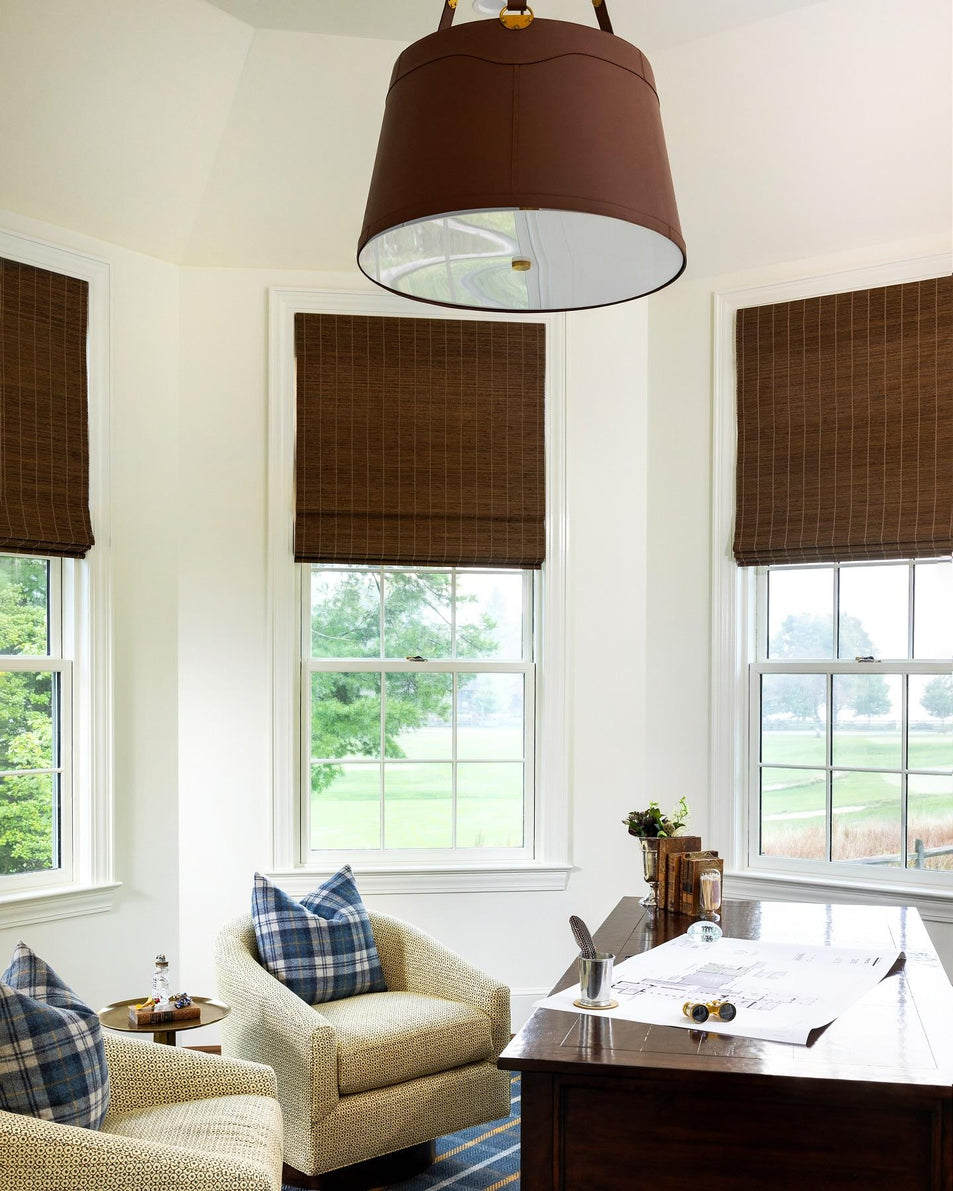 Karlie Large Hanging Shade, a premium Hanging Shade light by Visual Comfort & Co. Close - up image of its design.