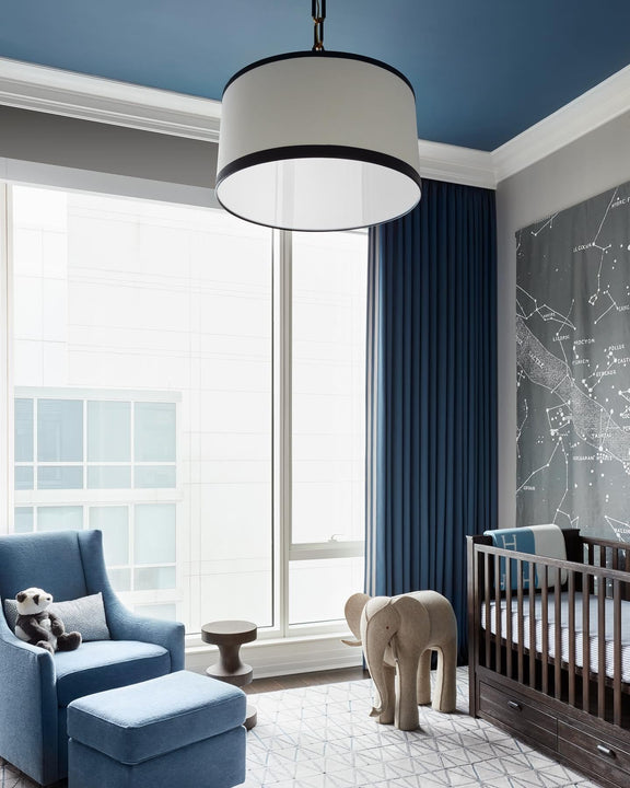 Cody Large Hanging Shade, a premium Hanging Shade light by Visual Comfort & Co. Close - up image of its design.