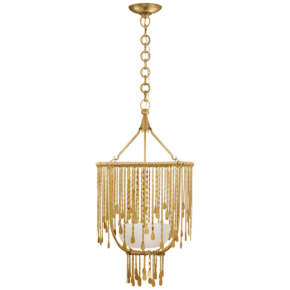 Kayla Small Sculpted Chandelier, a premium Chandelier light by Visual Comfort & Co. Close - up image of its design.