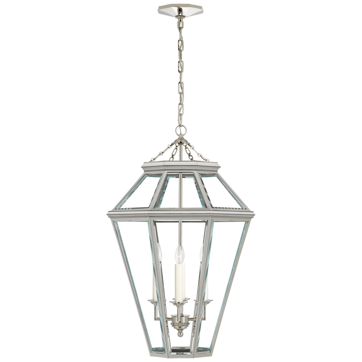 Edmund Medium Lantern, a premium Lantern light by Visual Comfort & Co. Close - up image of its design.