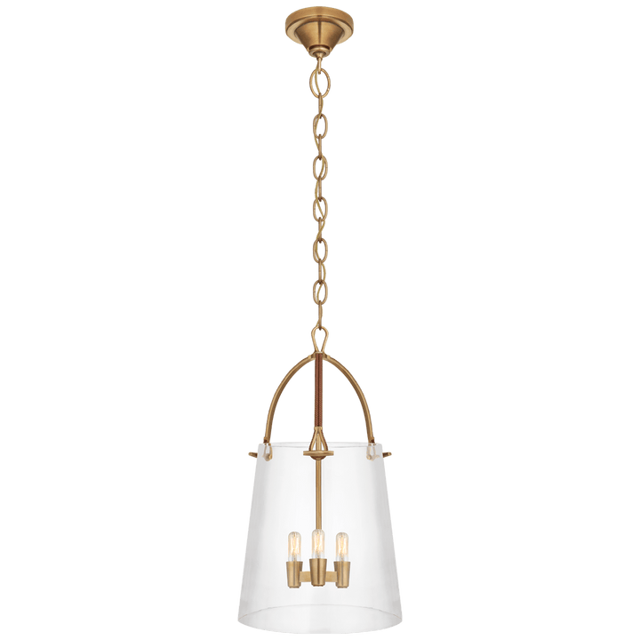 Julian Medium Lantern, a premium Lantern light by Visual Comfort & Co. Close - up image of its design.