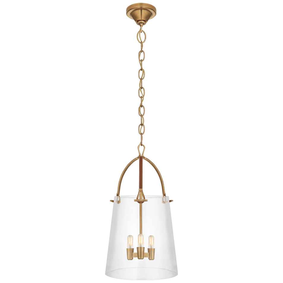 Julian Medium Lantern, a premium Lantern light by Visual Comfort & Co. Close - up image of its design.