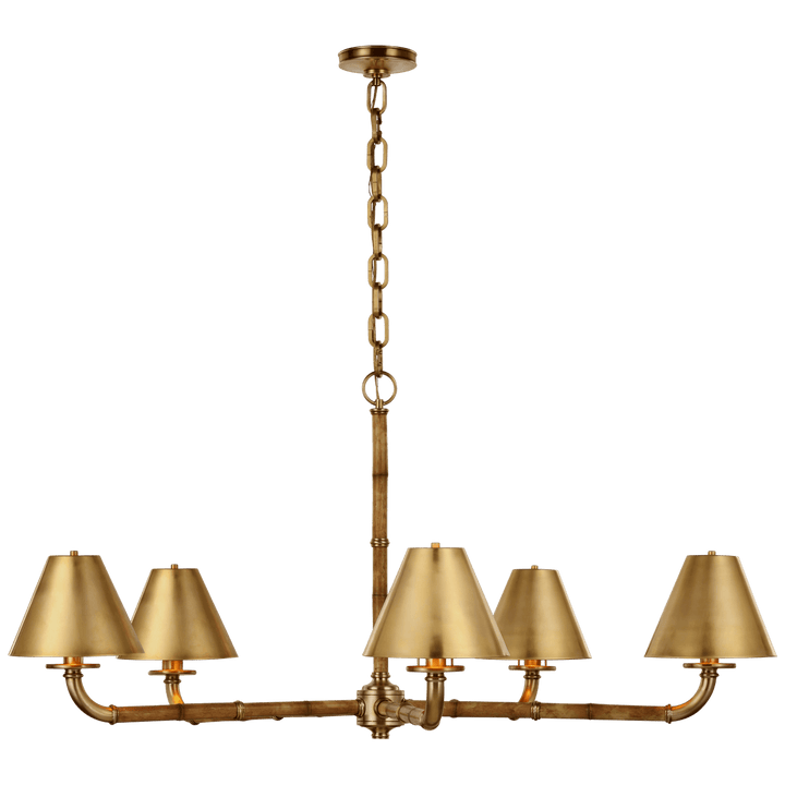 Dalfern Large Chandelier, a premium Chandelier light by Visual Comfort & Co. Close - up image of its design.