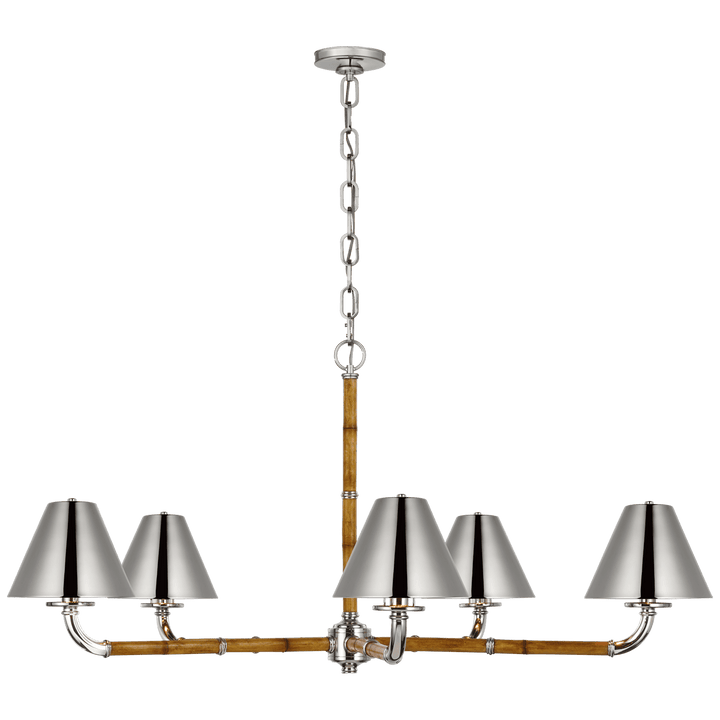 Dalfern Large Chandelier, a premium Chandelier light by Visual Comfort & Co. Close - up image of its design.