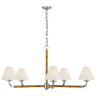 Dalfern Large Chandelier, a premium Chandelier light by Visual Comfort & Co. Close - up image of its design.