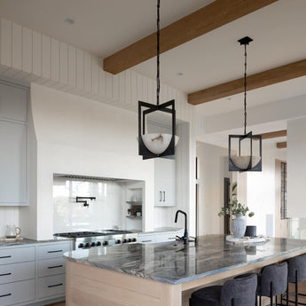 Michaela Small Wide Chandelier, a premium Chandelier light by Visual Comfort & Co. Close - up image of its design.