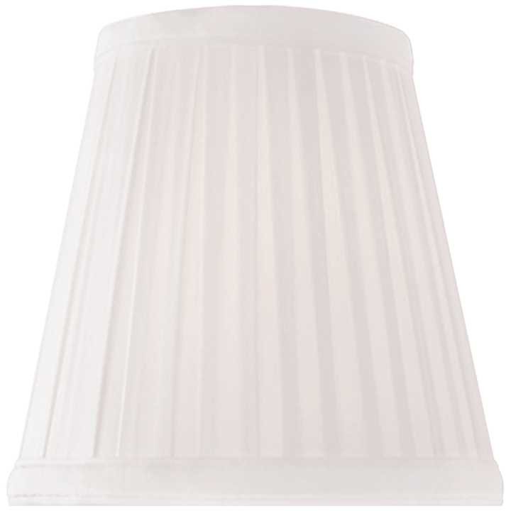 5" Linen Candle Clip Ralph Lauren Shade, a premium Decorative light by Visual Comfort & Co. Close - up image of its design.