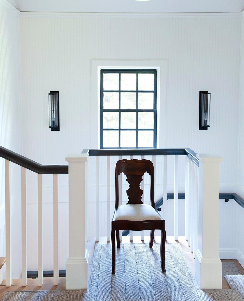 Belden Square Sconce, a premium Decorative light by Visual Comfort & Co. Close - up image of its design.