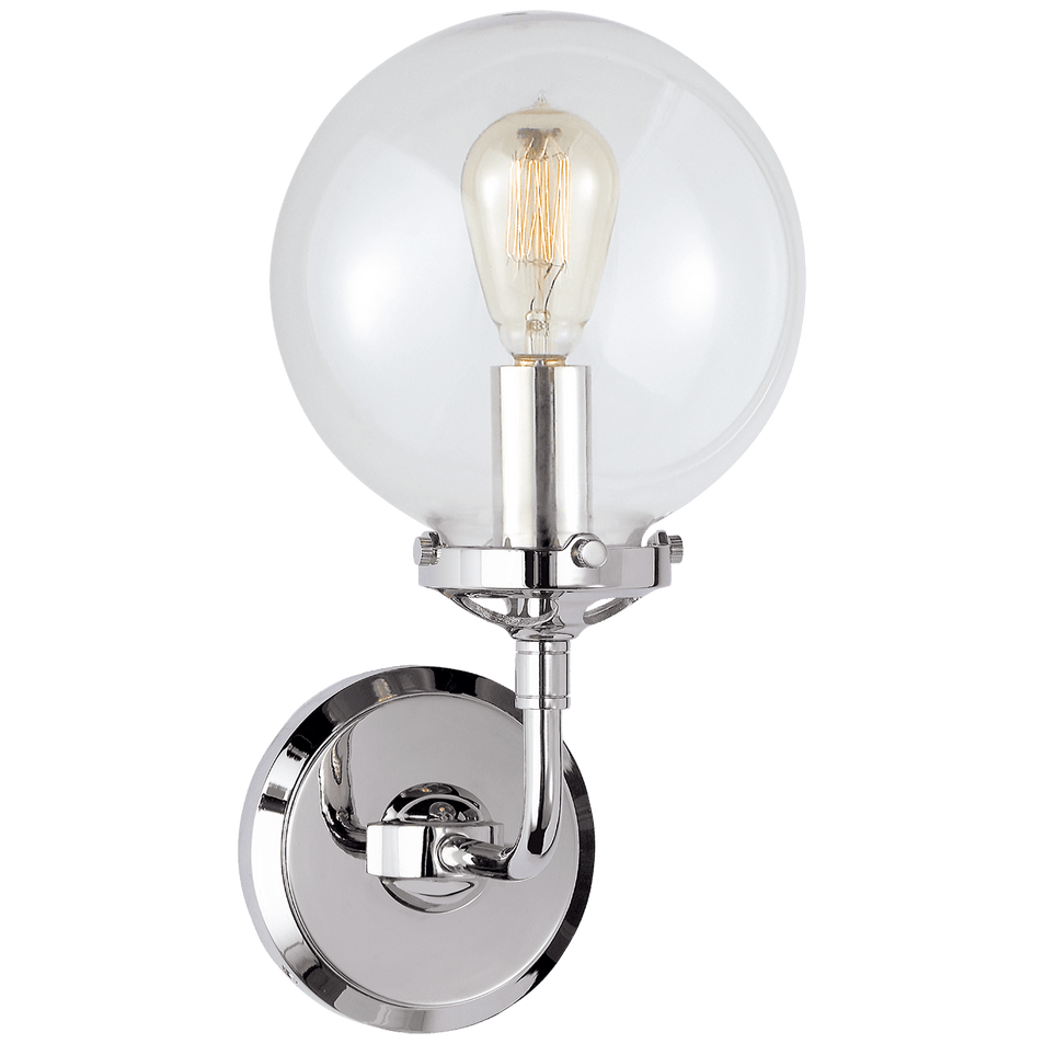 Bistro Single Light Sconce, a premium Bath light by Visual Comfort & Co. Close - up image of its design.