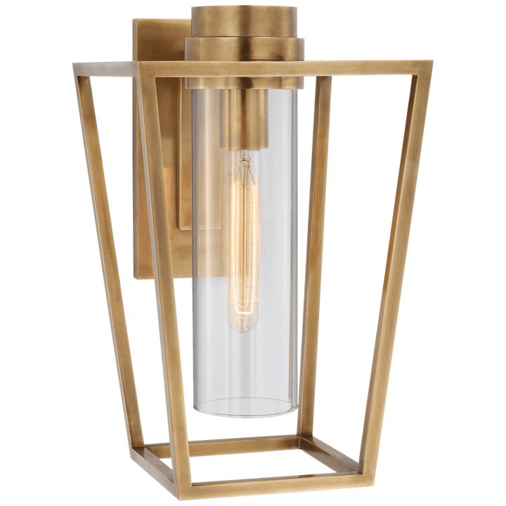 Presidio Small Bracketed Sconce, a premium Decorative light by Visual Comfort & Co. Close - up image of its design.