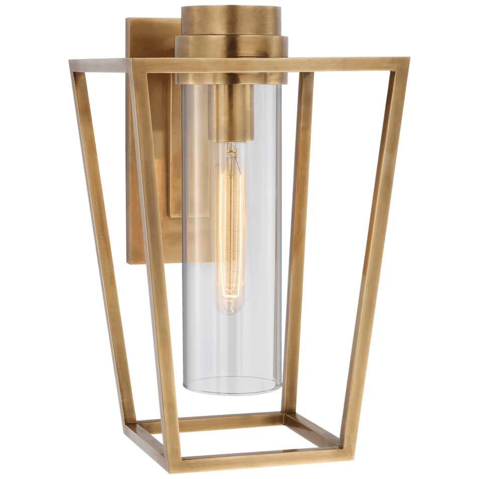 Presidio Small Bracketed Sconce, a premium Decorative light by Visual Comfort & Co. Close - up image of its design.