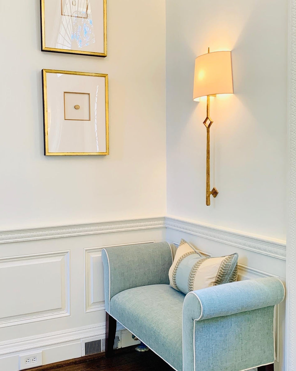 Cranston Large Sconce, a premium Decorative light by Visual Comfort & Co. Close - up image of its design.