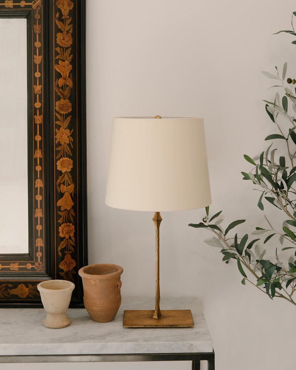 Dauphine Bedside Lamp, a premium Decorative light by Visual Comfort & Co. Close - up image of its design.