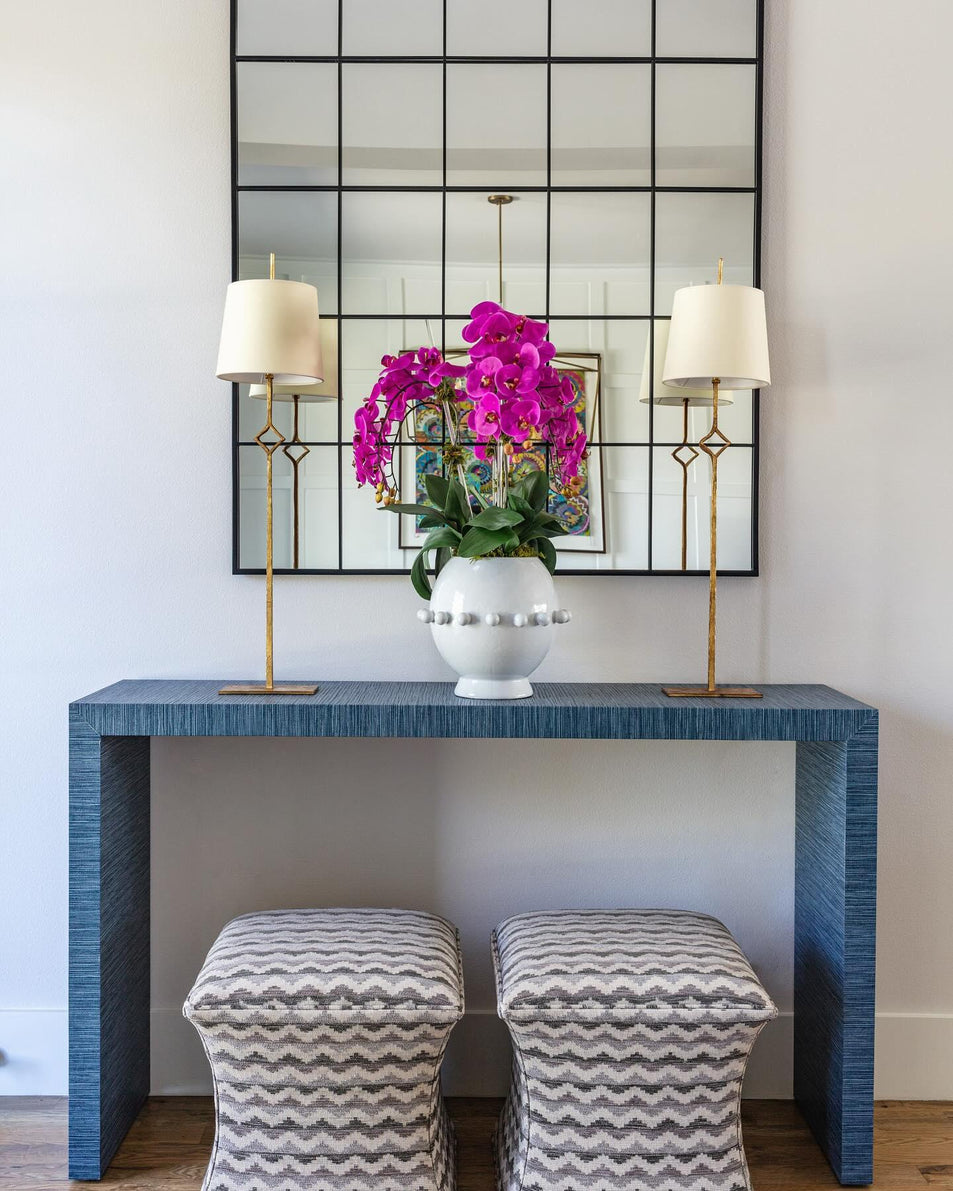 Cranston Buffet Lamp, a premium Decorative light by Visual Comfort & Co. Close - up image of its design.