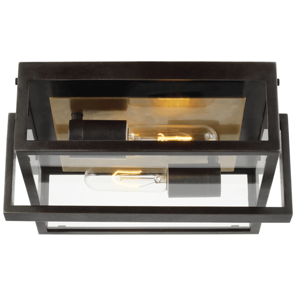 Halle 11" Flush Mount, a premium Flush Mount light by Visual Comfort & Co. Close - up image of its design.