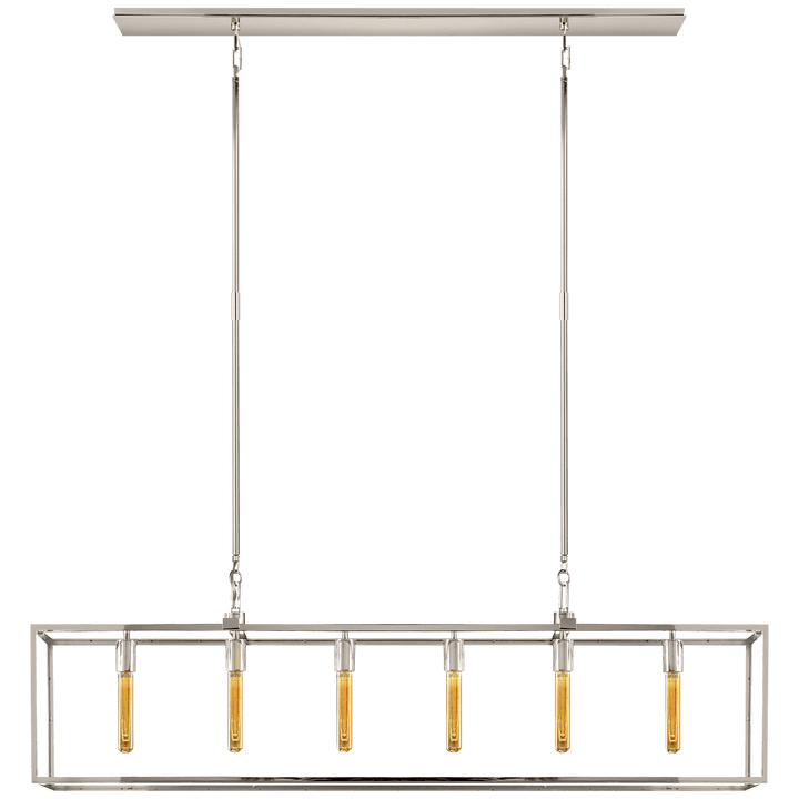 Belden Linear Lantern, a premium Linear light by Visual Comfort & Co. Close - up image of its design.