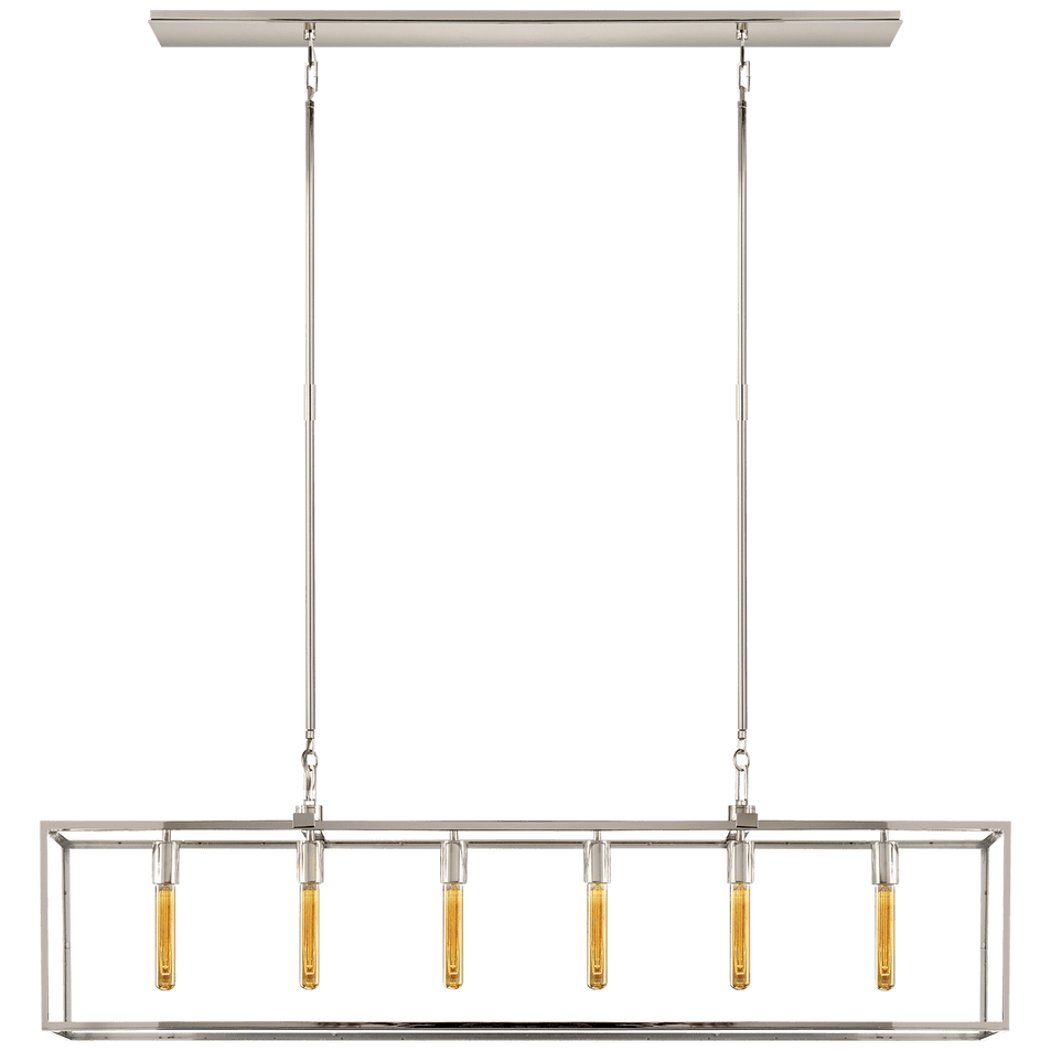 Belden Linear Lantern, a premium Linear light by Visual Comfort & Co. Close - up image of its design.