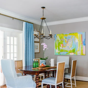 Choros Chandelier, a premium Chandelier light by Visual Comfort & Co. Close - up image of its design.