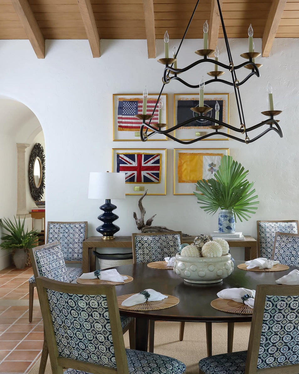 Choros Two - Tier Chandelier, a premium Chandelier light by Visual Comfort & Co. Close - up image of its design.