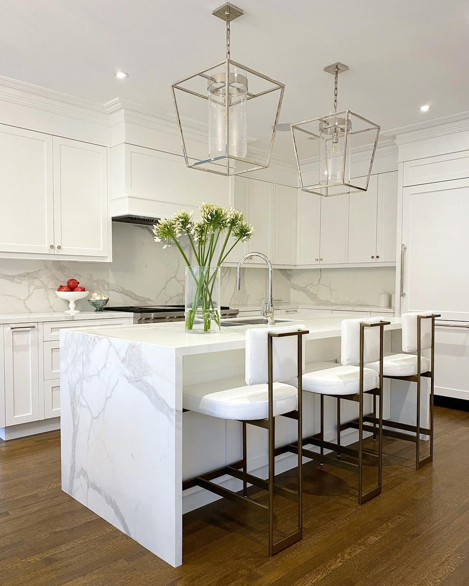 Presidio Small Lantern, a premium Lantern light by Visual Comfort & Co. Close - up image of its design.