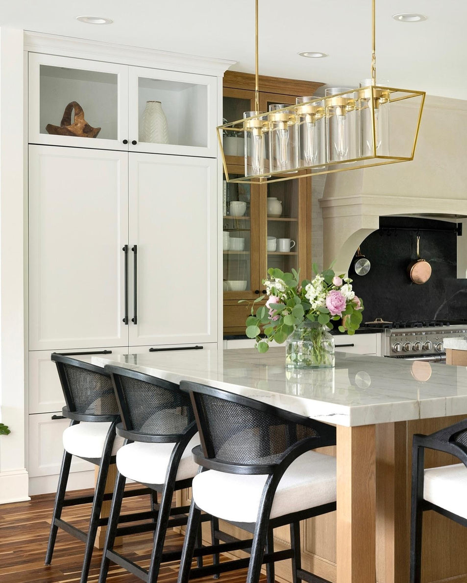 Presidio Large Linear Lantern, a premium Linear light by Visual Comfort & Co. Close - up image of its design.