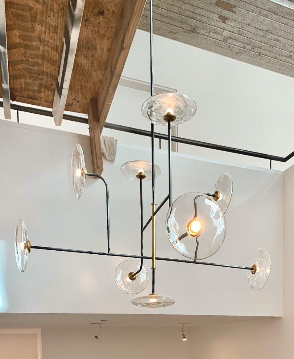 Calvino X - Large Arched Chandelier, a premium Chandelier light by Visual Comfort & Co. Close - up image of its design.