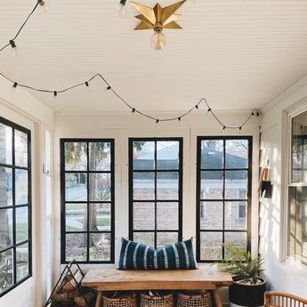 Star Flush Mount, a premium Flush Mount light by Visual Comfort & Co. Close - up image of its design.