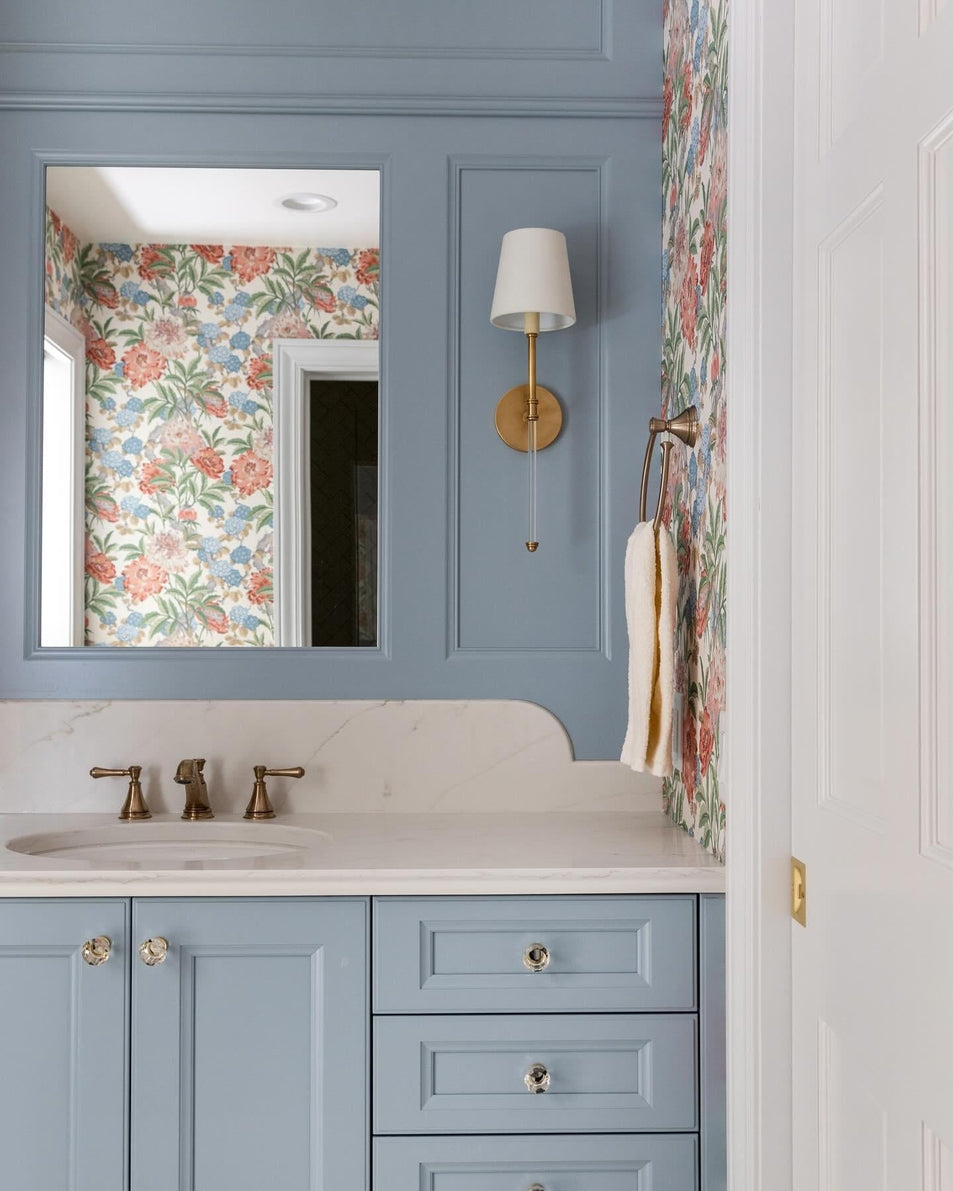 Camille Sconce, a premium Decorative light by Visual Comfort & Co. Close - up image of its design.